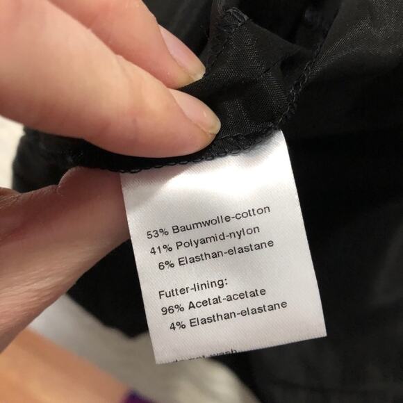 Akris Punto Black Career Pencil Skirt Lined 10 Dark Academia Straight Mini - Picture 7 of 8